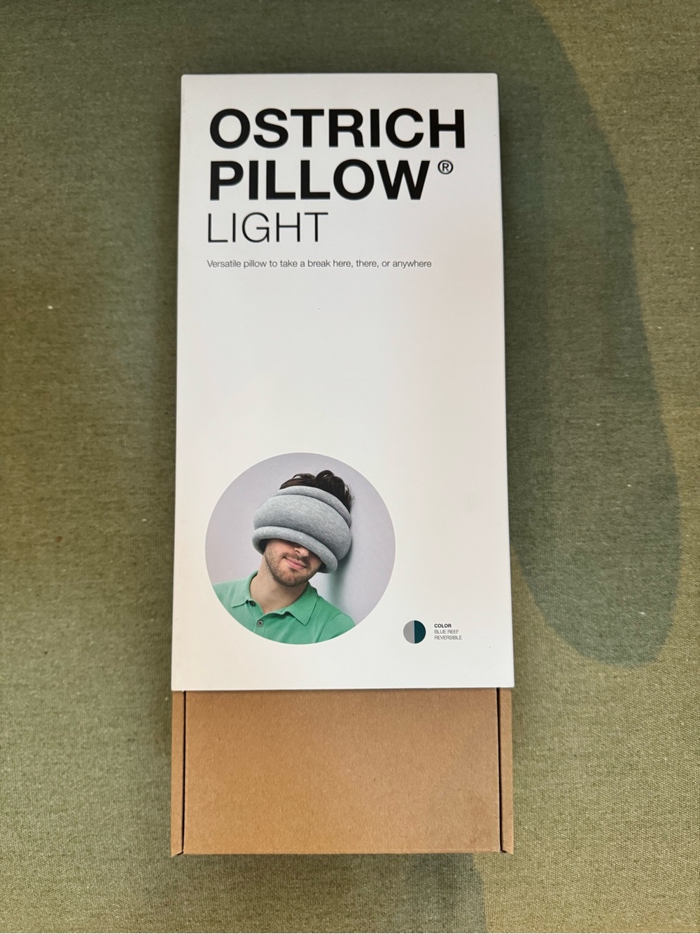 Ostrich Pillow Light Travel Pillow - Blue
